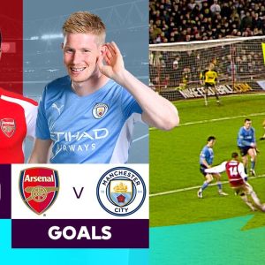 10 AMAZING Arsenal vs Man City Goals | Premier League | Arteta, De Bruyne & more!