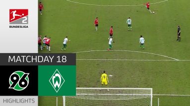 Incredible Free-Kick Goal | Hannover 96 - SV Werder Bremen 1-4 | Highlights | MD 18 –  Bundesliga 2