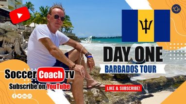 Day 1 of the SoccerCoachTV Summer Tour in Barbados.