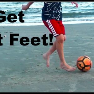 Fast feet individual practice at the shore