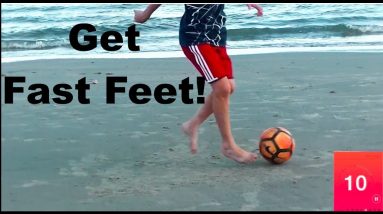 Fast feet individual practice at the shore