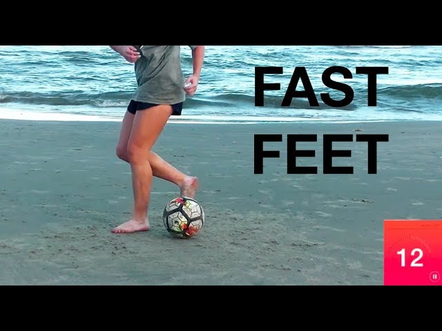 Fast feet soccer skills beach workout