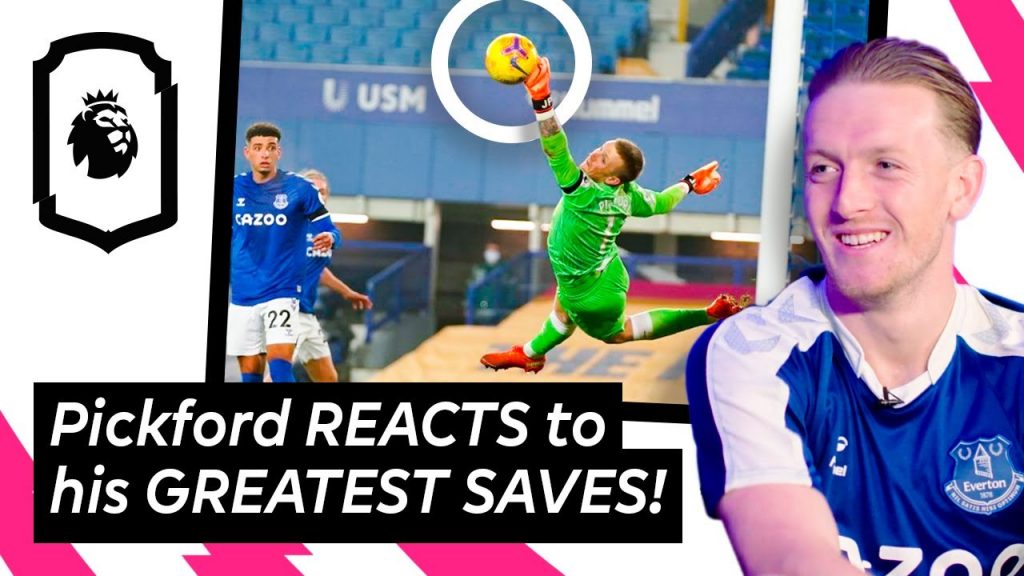 Jordan Pickford REACTS to his GREATEST SAVES | Uncut