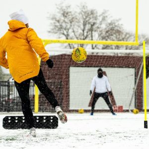 NO EXCUSES! Football/Soccer Drills In The Snow!