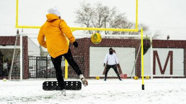 NO EXCUSES! Football/Soccer Drills In The Snow!