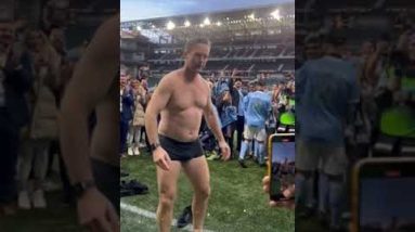 NYCFC Head Coach Ronny Deila Strips After Winning MLS Cup #Shorts