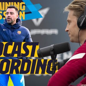 Podcasting with Ansu, Frenkie de Jong & more before the training session