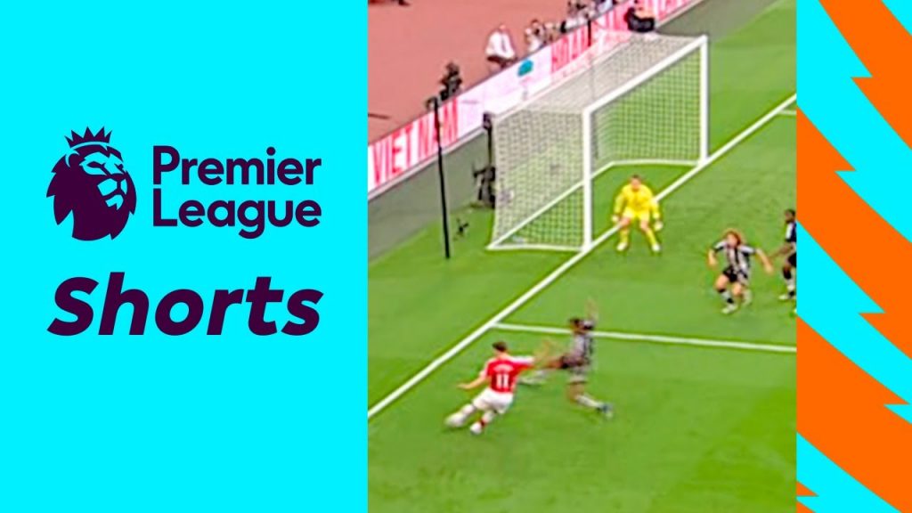Shot from IMPOSSIBLE angle hits crossbar! #Shorts