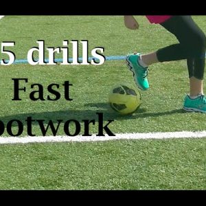 Soccer ball mastery workout --real time fast feet