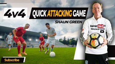 SoccerCoachTV - 4v4 Quick Attacking Game.