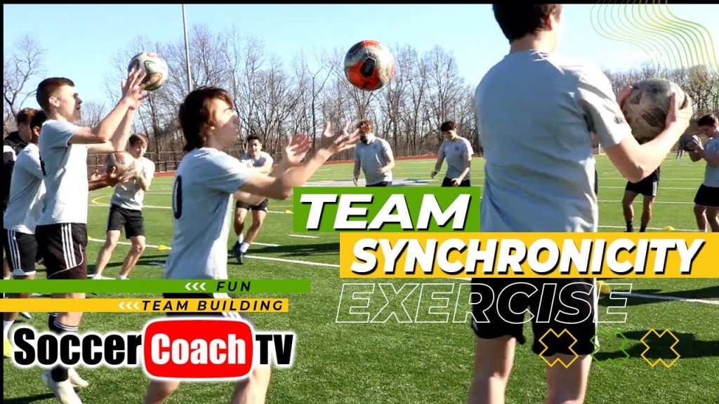SoccerCoachTV - Fun Team Synchronicity Exercise.