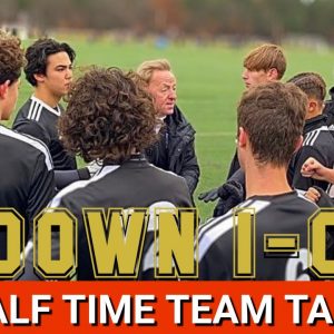 SoccerCoachTV - Half Time Team Talk. Down 1-0.