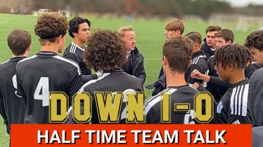 SoccerCoachTV - Half Time Team Talk. Down 1-0.