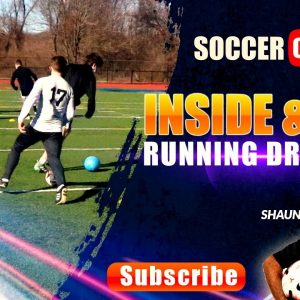 SoccerCoachTV - Inside & Out Running Drill.