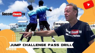 SoccerCoachTV - Jump/Challenge/Pass Drill.