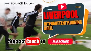 SoccerCoachTV - Liverpool Intermittent Running Drill.