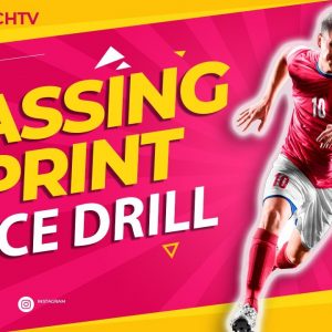 SoccerCoachTV - Passing Sprint Race Drill.