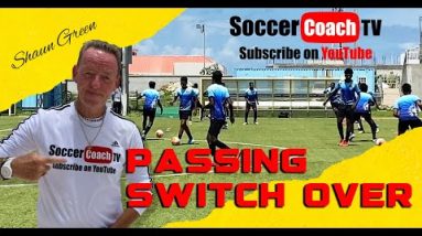 SoccerCoachTV - Try this Passing Switch Over Drill.