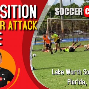 SoccerCoachTV - Try this Transition Counter Attack Game.