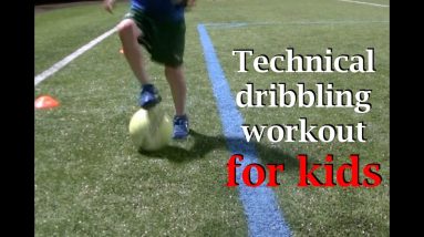 Technical soccer dribbling skills for kids