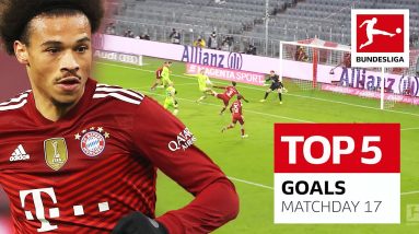 Top 5 Goals • Sané, Lewandowski & More | Matchday 17 - 2021/22