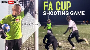 SoccerCoachTV - FA CUP Shooting Game. Try this fun finishing exercise with your team.