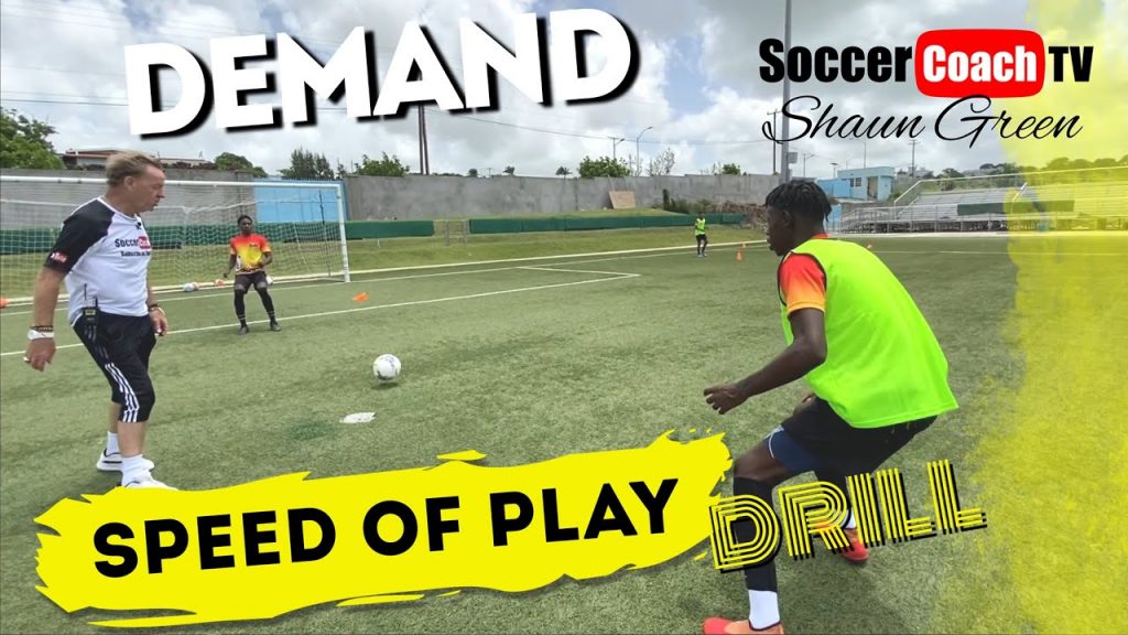 SoccerCoachTV - How Fast Can Your Team Play? Try this "Speed of Play" Drill to find out.
