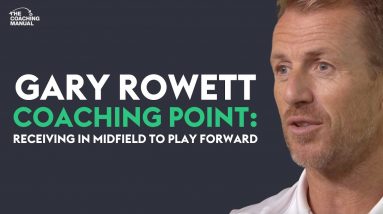 Gary Rowett Football Coaching Point - Receiving in Midfield to Play Forward