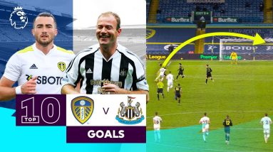 10 ICONIC Leeds vs Newcastle Goals | Premier League | Harrison & Shearer