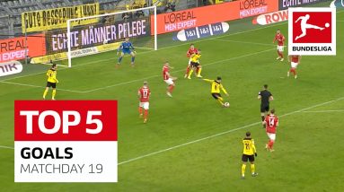 Top 5 Goals • Haaland Blast, Tolisso Banger and Many More | Matchday 19 - 2021/22