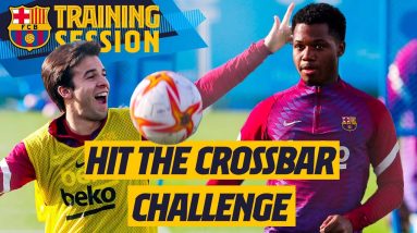 ANSU FATI, DE JONG, RIQUI PUIG... WHO WILL WIN THE CROSSBAR CHALLENGE? 🤯🥇🔵🔴