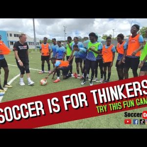 SoccerCoachTV - Soccer is for "Thinkers". Try this FUN game.