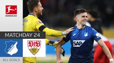 Players Make a Stand Against War At Hoffenheim - Stuttgart 2-1 | All Goals | Matchday 24