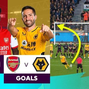 10 ASTOUNDING Arsenal vs Wolves Goals | Premier League | Saka, Moutinho & more!
