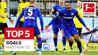 Top 5 Goals • Matchday 21 - 2021/22