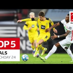 Top 5 Goals Matchday 24 - Diaby, Hazard & More