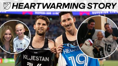 Sacha Kljestan Exchanges Jerseys with Christopher Hegardt after Heartwarming Story