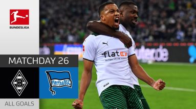 M'gladbach bounce back! | Borussia M'gladbach - Hertha 2-0 | All Goals | MD 26 – Bundesliga 21/22