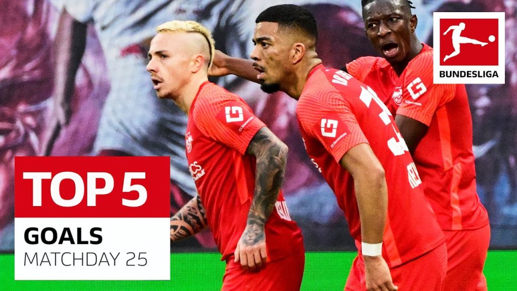 Top 5 Goals • Angelino, Pléa & More | Matchday 25 - 2021/22