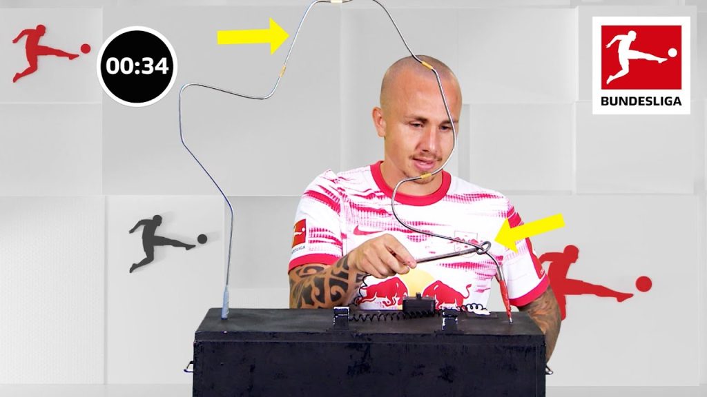 Angeliño vs. Jeremie Frimpong - ⚡ Buzz Wire Challenge ⚡