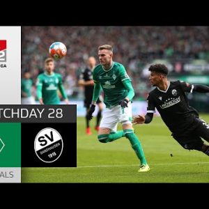 Bremen takes table lead! | Werder Bremen - SV Sandhausen 1-1 | Highlights | MD 28 – Bundesliga 2