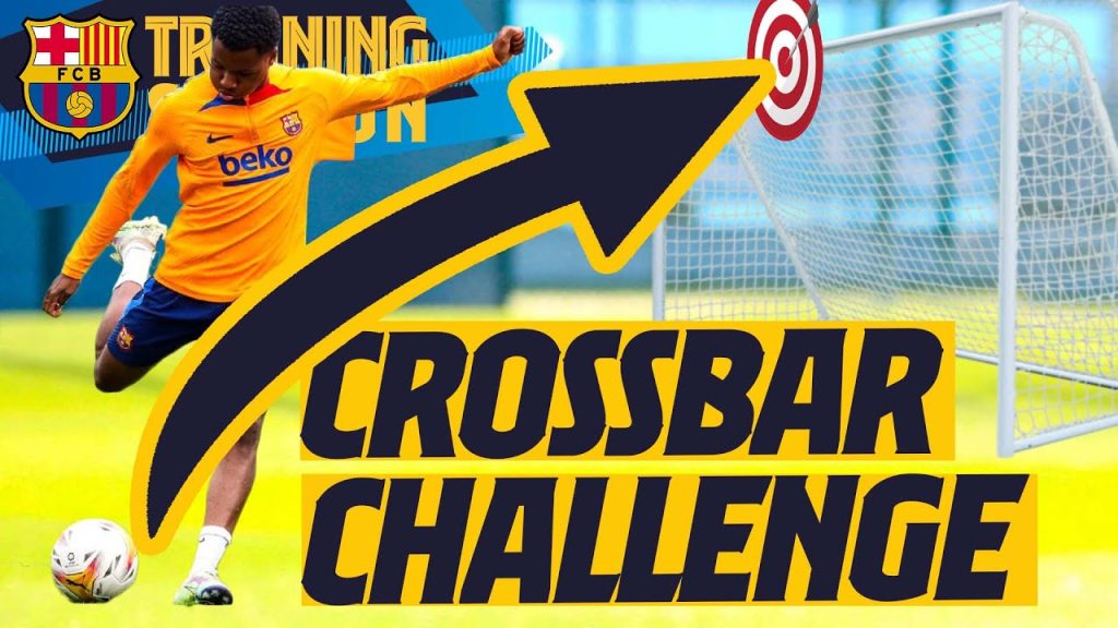 ANSU FATI, UMTITI & SERGI ROBERTO FACE OFF IN THE CROSSBAR CHALLENGE 🎯⚽