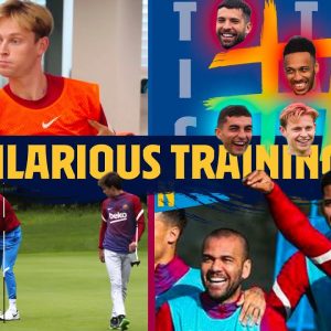 The most HILARIOUS Barça training exercises of the season