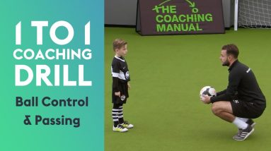 1 to 1 Coaching Drill - Ball Control & Passing ⚽️