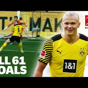 61 Goals in Only 65 Games | Erling Haaland - All Bundesliga Goals