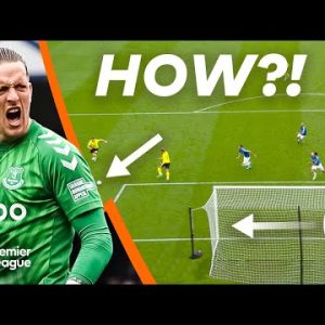Goalkeeper saves that DEFY LOGIC! | Premier League | Pickford, De Gea, Ederson & more