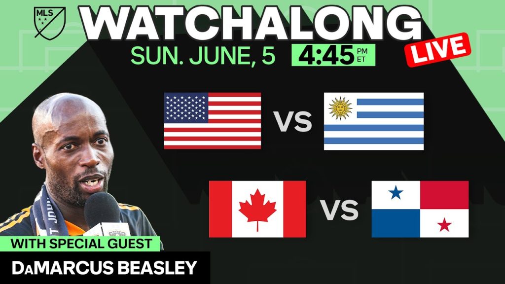 LIVE: USA v Uruguay, Canada v Panama Watchalong | Special Guests: DaMarcus Beasley, Patrice Bernier