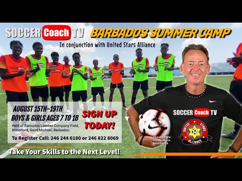 SoccerCoachTV Soccer Camps will be back in Barbados this summer from August 15th to 19th.