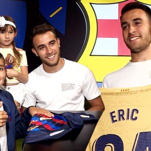 ERIC GARCIA surprises fans at FCB STORE! 💙❤️