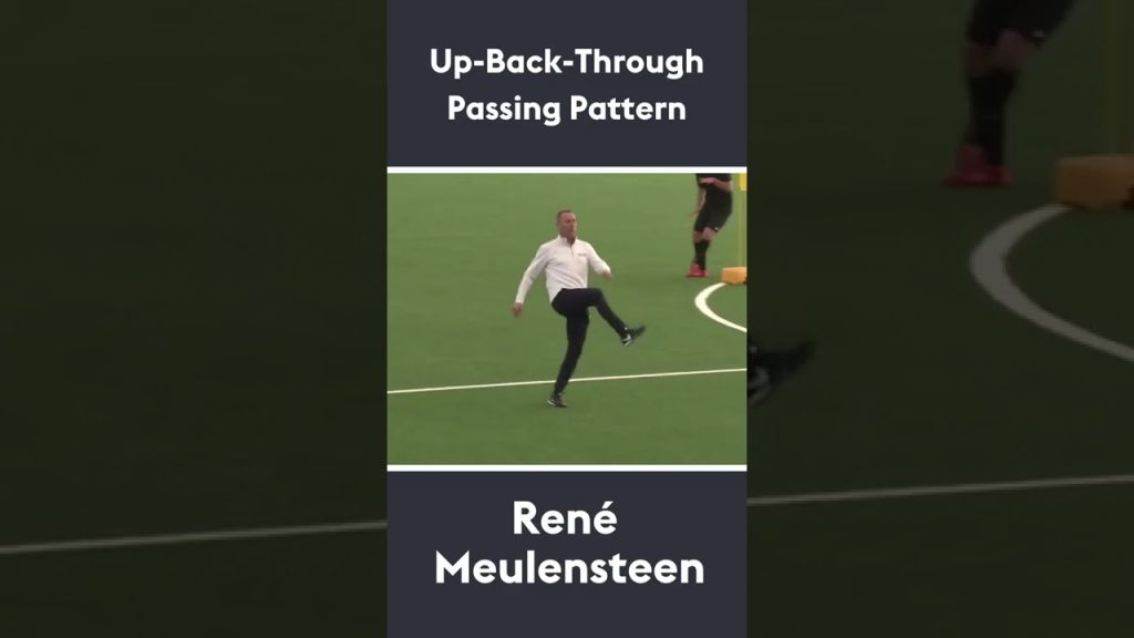 Up-Back-Through Passing Pattern | René Meulensteen ⚽️ #shorts
